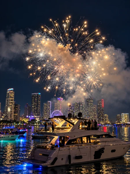 Best Anchor Spots for Bayfront Fireworks From a Boat