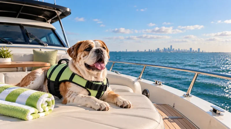 Dogs on a Yacht Charter in Miami: Pet-Friendly Boat Rules