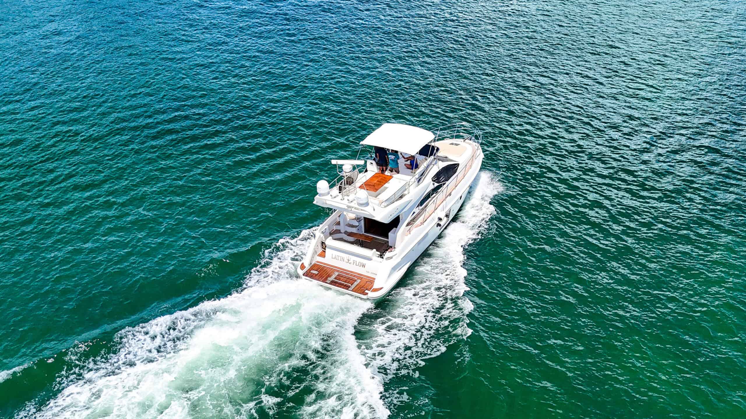 Miami Boat Rentals & Tours — Azimut 50 bow lounge