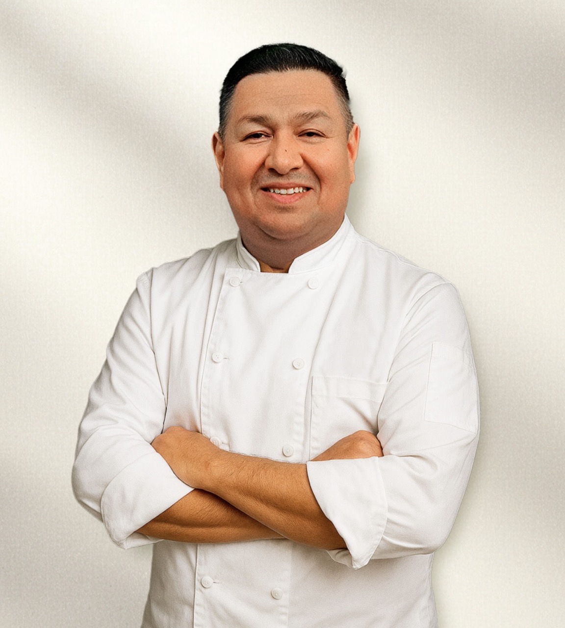 Chef Abel presenting a Peruvian gourmet dish onboard a Miami yacht