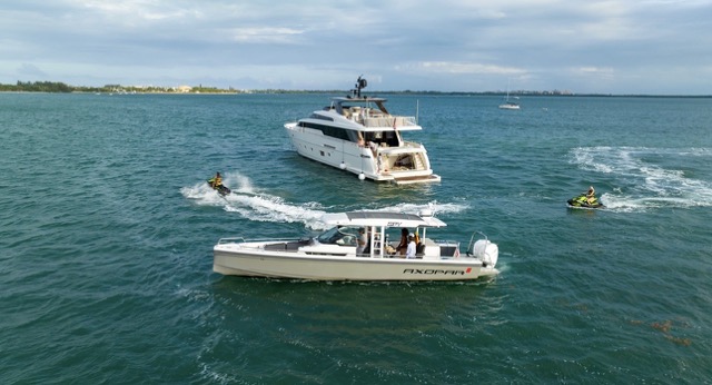 Private Yacht Charter Miami — bow lounge view