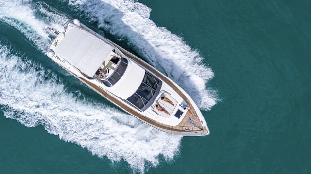 Miami yacht charter — couple on luxury yacht