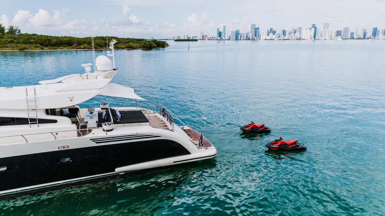 Leopard 98 ft - Bimini Charter 7 Galley β appliances and storage