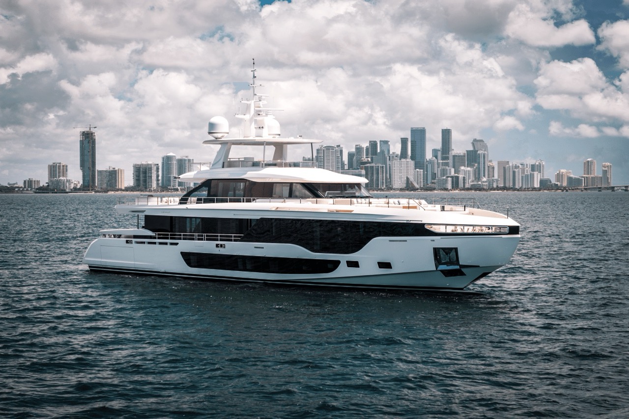 125 Azimut Grande 36 Metri (2025) - Bimini Charters 1 Aerial three-quarter view