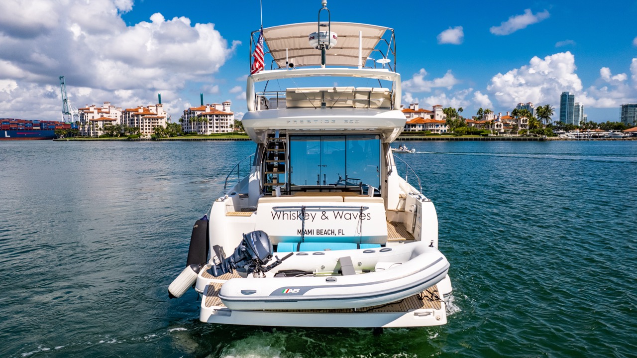 Prestige 55 ft - Bimini Charters 14 Head with vanity and shower